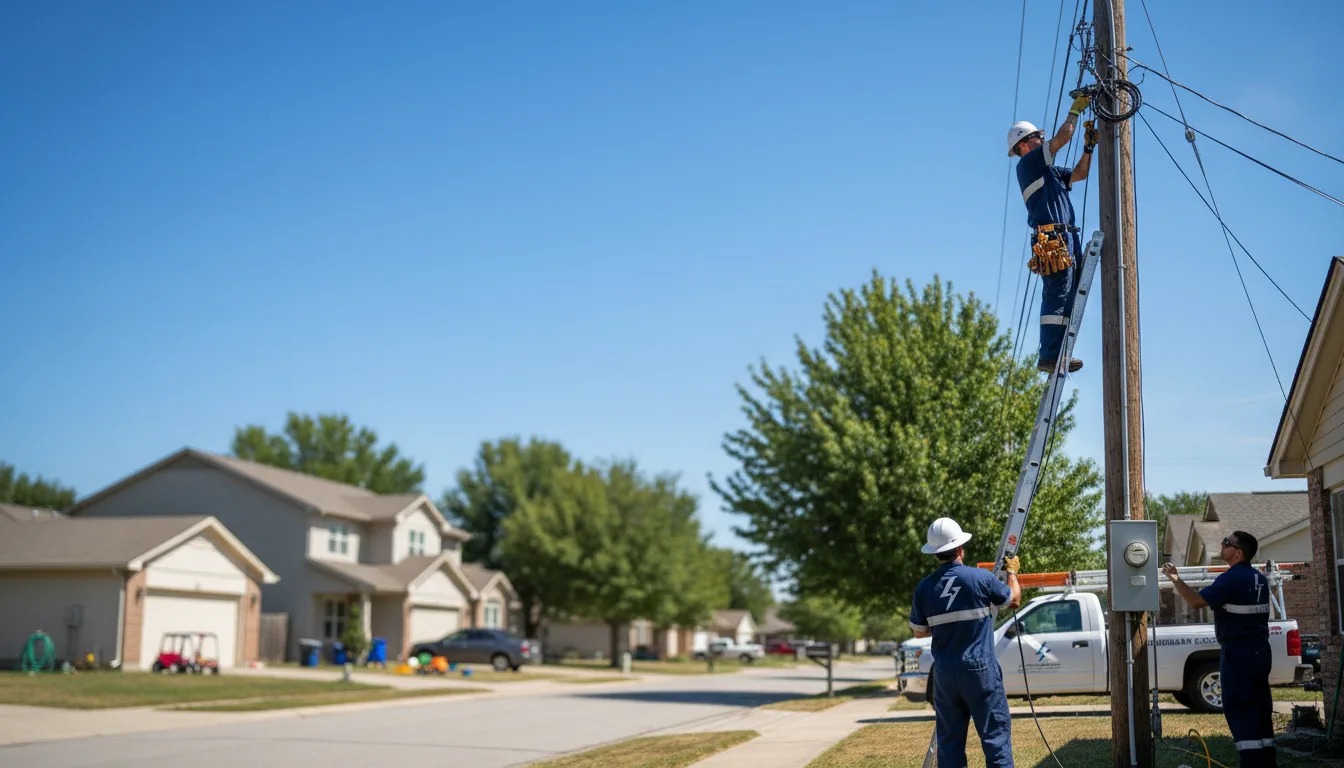 Residential electrician providing installation services in Freelandville, IN